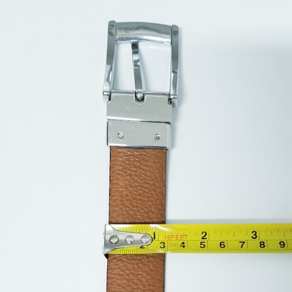 Ted Baker London Dark & Chestnut Brown Reversible Leather Belt 39 - Picture 15 of 16